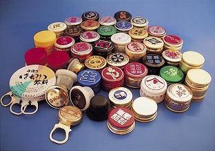 ボトル各種、樹脂キャップ