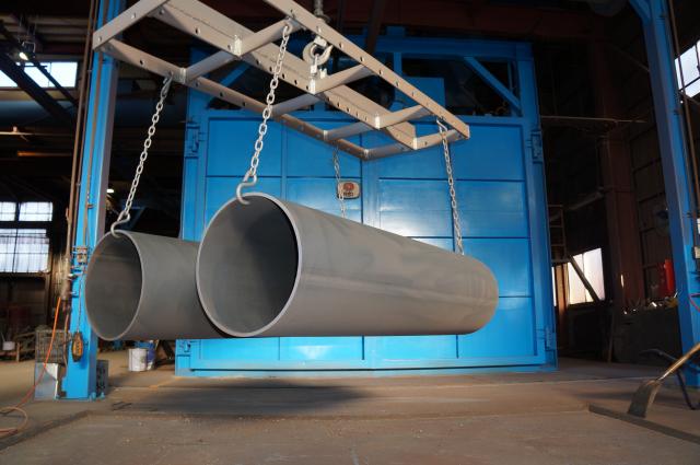 ショットブラスト（全自動吊下げ式）