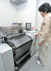 小型サンプル織機