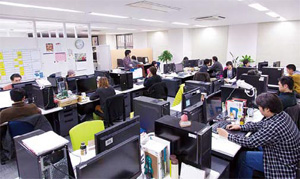 本社の開発室