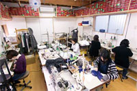 ものづくりのベースとなるのが高い縫製技術