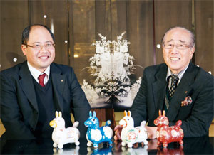 山元茂雄社長と山元歩専務　写真