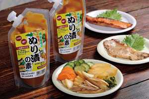 野菜や肉、魚をおいしくしてくれる「ぬり漬の素」