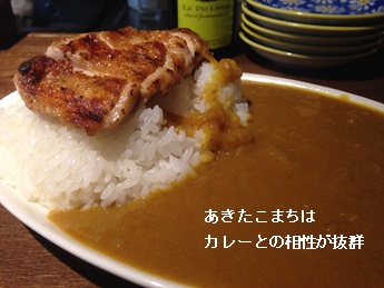 あきたこまちはカレーとの相性が抜群