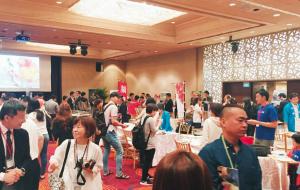 昨年、シンガポールで開かれたビジネス商談会の写真
