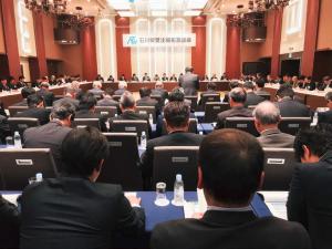 受注を目指し、県内企業が技術力をPRした石川県受注開拓懇談会の様子の写真。