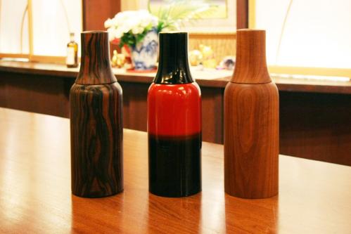 木製蒔絵ボトルケース