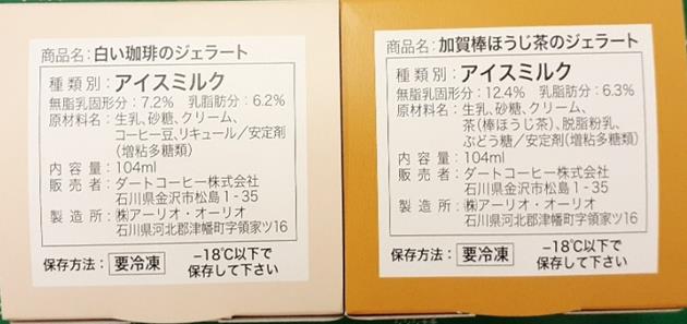 ジェラートギフト　ラベル