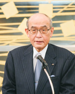 ISICO理事長の谷本正憲知事の写真。