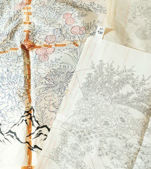紙に描かれた図案の写真