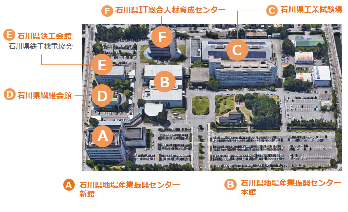 産業振興ゾーン案内図