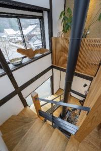 店内の階段