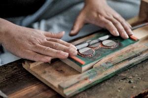 漆のお箸 十八膳　作業工程