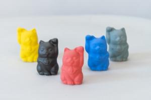カラフルカラーの招き猫