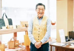 谷口社長の写真。「建築部門の売り上げを全体の50％にまで引き上げたい」と語る