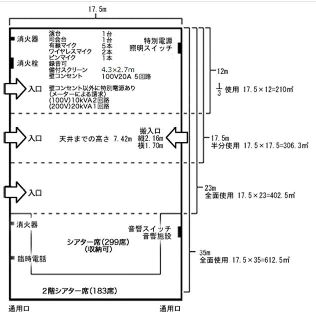 大ホールレイアウト