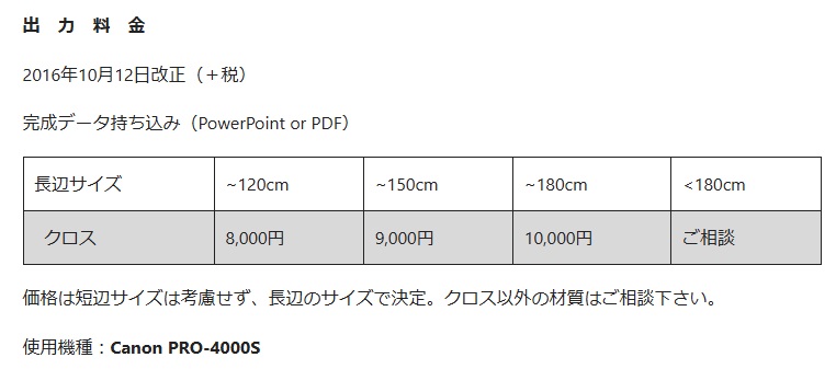 出力料金
