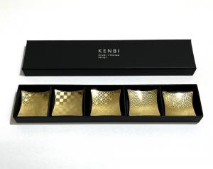 KENBI 箸置 金色和柄（5客セット） - いしかわ商品カタログ