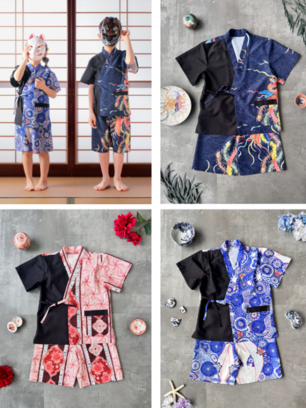 KUTANI×KIMONO（くたにきもの）　甚平子供用