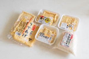 うすあげ、きざみ揚げ、おからなど