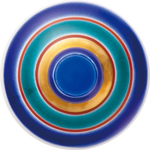 清峰堂　冷酒グラス こまブルー 俯瞰