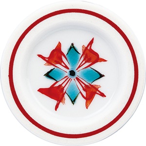 ショットグラス古九谷菱文 俯瞰