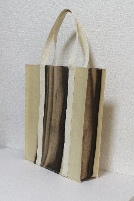 ALL WOOD 黒柿の木トートバッグ