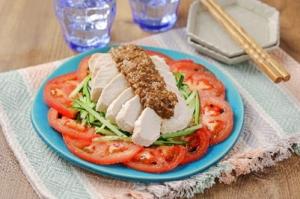 トマトと一緒に