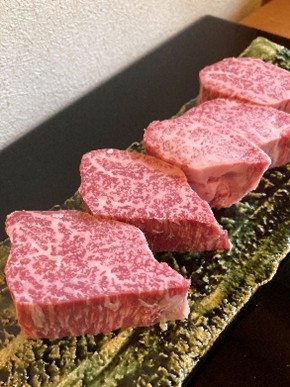 鉄板焼きのお肉