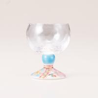 馬上グラス（格子）花のタペストリー