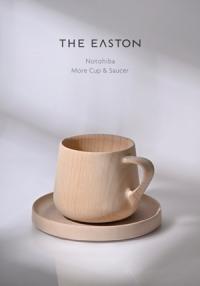 【THE EASTON】Moreカップ 能登ヒバカップ&ソーサー（山中塗）